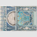 Search for vintage art deco tissue paper Blue