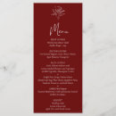 Search for menu and wedding programs Minimalist