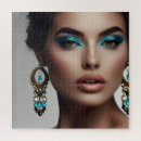 Search for womans face puzzles Girl