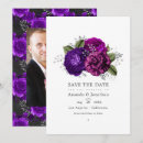 Search for royal purple save the dates Floral
