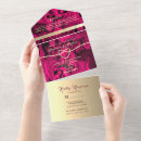 Search for hot pink fuchsia and gold invitations Elegant