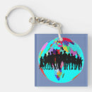 Search for around the world key rings Globe
