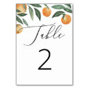 Search for orange watercolor table cards Floral
