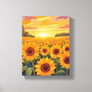 Search for sunflower canvas prints Field