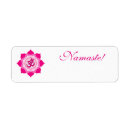 Search for spiritual return address labels Pink lotus