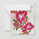 Search for heart vertical note cards Whimsical