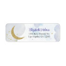Search for moon stars return address labels Blue gold
