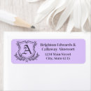 Search for monogram floral return address labels Traditional