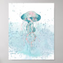 Search for watercolor jellyfish art Marine life