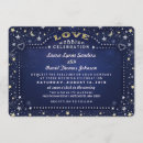 Search for moon and stars wedding invitations Navy