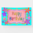 Search for happy birthday flowers banners Purple