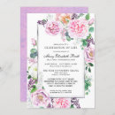 Search for purple celebration life invitations Remembrance