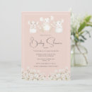 Search for rectangle daisy baby shower invitations Pink