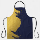 Search for navy blue and gold aprons Chic