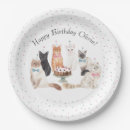 Search for cat birthday plates Kitten
