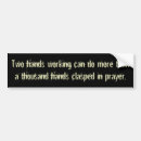 Search for made by hand bumper stickers Christian