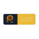 Search for sunflower wedding return address labels Modern