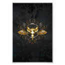 Search for gold skull art Black