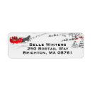 Search for sleigh ride return address labels Vintage