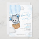 Search for teddy bear baby boy shower invitations Clouds