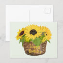 Search for happy birthday sunflower postcards Flowers