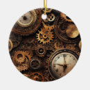 Search for antique clock christmas tree decorations Brass