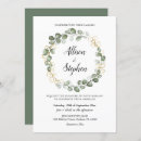 Search for eucalyptus foliage wedding invitations Watercolor