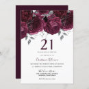 Search for maroon 21st birthday invitations Burgundy