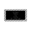 Search for striped return address labels Stripes