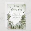 Search for pine tree baby shower invitations Let the adventure begin