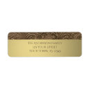 Search for hollywood return address labels Gold