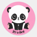 Search for panda baby girl stickers It's a girl