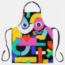 Search for love word aprons Artistic