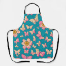 Search for butterfly pattern aprons Pink