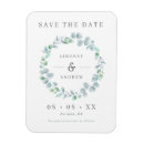 Search for elegant save the date magnets Eucalyptus