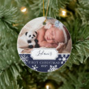 Search for navy christmas tree decorations Snowflake