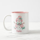 Search for winter snowman mugs Girly