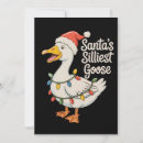 Search for funny goose christmas cards Santa
