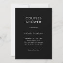 Search for typography bridal shower invitations Black and white