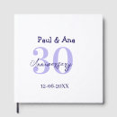 Search for anniversary guest books Happy 30th anniversary
