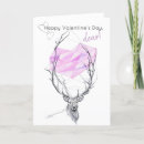 Search for deer valentines day cards Heart