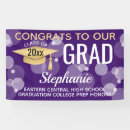 Search for purple graduation banners Senior