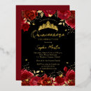 Search for red and black party invitations Tiara
