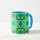 Search for green star mugs Blue and green