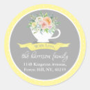 Search for grey address stickers Bridal shower