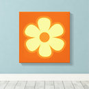 Search for retro flowers canvas prints Flower power