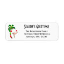 Search for tropical christmas return address labels Greetings