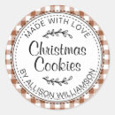 Search for christmas cookie labels Made with love