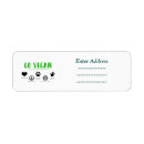 Search for vegan return address labels Vegetarian