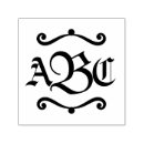 Search for monogrammed monogram initial letter rubber stamps Traditional